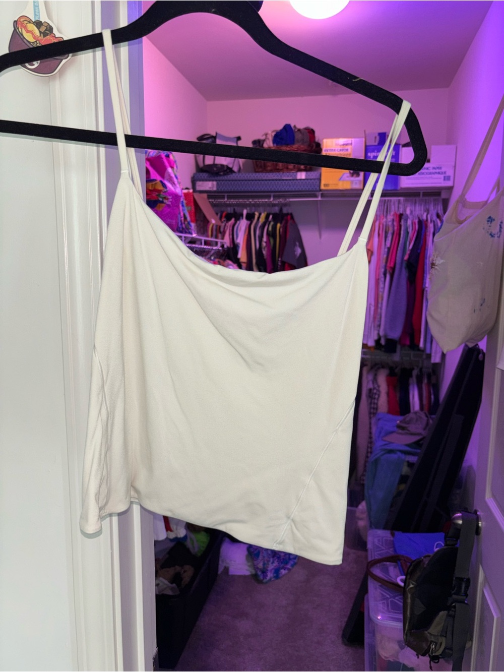 lululemon athletica White Slim-Strap Cami